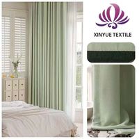 Rideaux occultants en tissu velours tissé respirant imprimé chevrons jacquard à pois 100% polypropylène très lourd