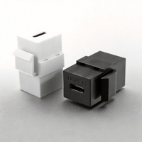 Connecteur USB-C Keystone Jack Type C Femelle-Femelle à Montage sur Panneau pour Prise Murale, Charge Rapide et Synchronisation des Données