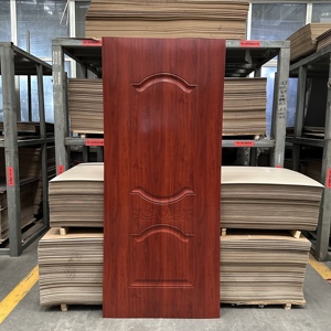 Paneles de Puerta Moldeados en Melamina, Acabado Brillante o Mate, Revestimiento de Puerta de Madera Moderno para Interiores, Color Personalizado, para Hogar u Oficina - Product Image 1