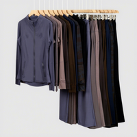 Ensemble de yoga respirant 2 pièces complet : veste, leggings, sweat à capuche, brassière de sport, short et combinaison
