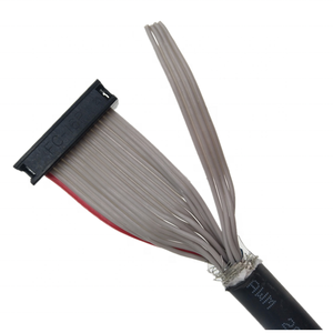 Hot Sale <b>Black</b> Shielded Round Flat Ribbon Idc Computer Cable <b>Harness</b> With Function Test - Product Image 1