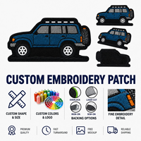 Écussons brodés personnalisés en 3D pour club tout-terrain, badge d'identité 4x4 certifié OEKO-TEX
