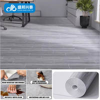 Revêtement de sol hétérogène commercial en vinyle PVC imperméable, adhésif, pour usage intérieur en milieu hospitalier, moderne, écologique, ignifuge et antidérapant, en rouleau