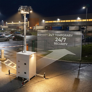 Torre de Vigilancia Móvil con Mástil Telescópico de Despliegue Rápido con Poste para Cámara de 6 m para Sitios Temporales - Product Image 3