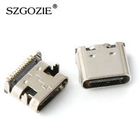 Connecteur usb femelle de Type c, 16P, carte horizontale, connecteur femelle de type C, 16 broches