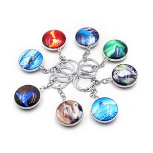 พวงกุญแจโลหะ MOQ ต่ำ วัสดุแก้วทรงกลม พวงกุญแจแก้วพร้อมดีไซน์ของคุณเอง - Product Image 6