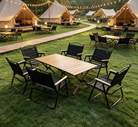 Table pliante portable en acier au carbone 90*59*45cm pour le camping en plein air, vente en gros de meubles d'extérieur portables pour l'extérieur
