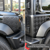 Accessoires pour Suzuki Jimny JB64 JB74 2018-2026, protection d'angle de porte avant et arrière, côté noir, PE, kit carrosserie tout-terrain JB64W JB74W