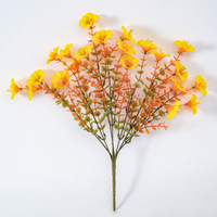 Fleurs artificielles en plastique faites à la main de haute qualité, couleurs d'automne - Respectueuses de l'environnement, réutilisables, recyclables, décoration du Nouvel An chinois