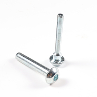 Tornillo de latón con cabeza de cúpula ranurada cruzada M3 M4 M5 para cuero, tipo remache para encuadernación de libros, Chicago, macho y hembra