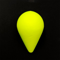 Flotteurs de pêche à la mouche en mousse jaune E[s, type crème glacée, pour montages de pêche