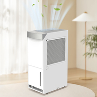 Deshumidificador Portátil Eléctrico Inteligente con Pantalla Táctil, para Hogar y Dormitorio, 20-25L/Día