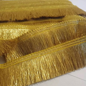Borlas de flecos de alambre de oro de tamaño personalizado OEM, borlas de flecos de alambre de oro personalizadas de alta calidad en venta - Product Image 5