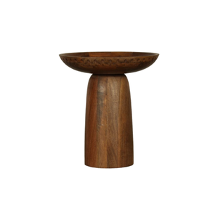 Mesa de centro de madera de mango macizo tallada a mano, acabado miel, muebles portátiles para sala de estar, dormitorio elegante tradicional decorativo - Product Image 4