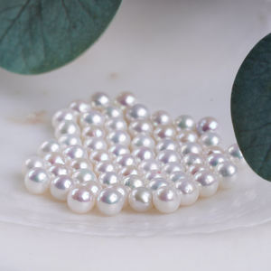 Ngọc Trai Tự Nhiên Khuyến Mãi Bán Buôn 5-5.5Mm Trắng <span class=keywords><strong>Round</strong></span> Shape Ngọc Trai Nước Ngọt <span class=keywords><strong>Loose</strong></span> Hạt - Product Image 1