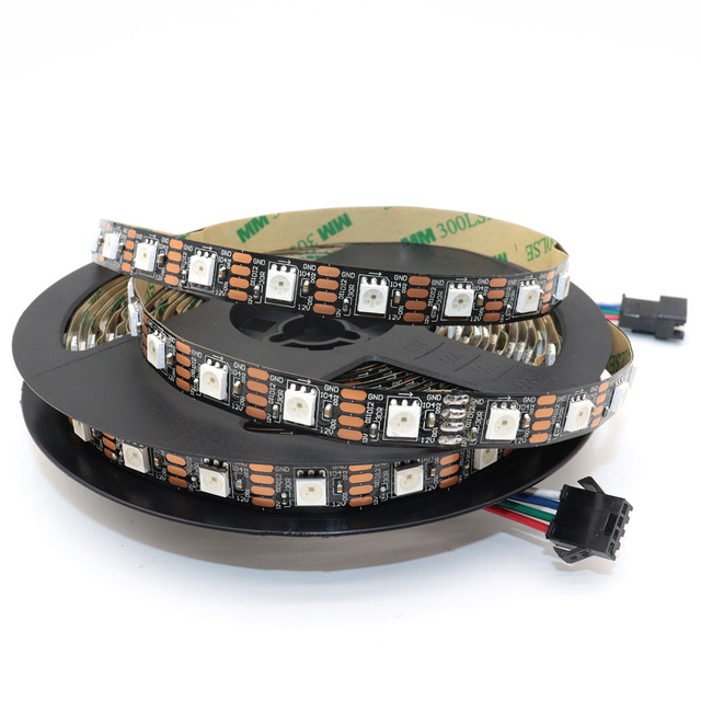 SK6813 5050 RGB Smart LED Strip 12V Individual Addressable LED Pixel Strip for Decorative Lighting Copper Body with EPistar Chip