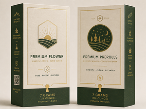 Boîte <span class=keywords><strong>à</strong></span> tiroir en carton ondulé personnalisée OEM, recyclable, pour 5 paquets de cigarettes CR, <span class=keywords><strong>étui</strong></span> d'emballage pour cônes pré-roulés infusés de fleurs - Product Image 2