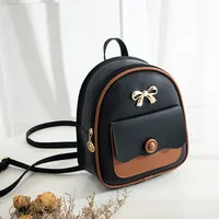 Tas Ransel Mini Gaya Korea Terbaru, Tas Punggung Kecil Multifungsi Wanita, Bahan PU, Penutup Ritsleting, Bentuk Bantal