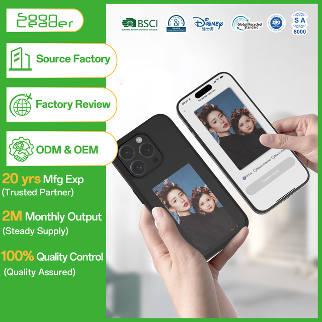 Soonleader New Luxury Design at Will Switch DIY Pattern Display Screen Hola Phone Case for iPhone 14 Pro Accept Sample