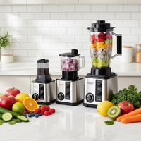 BARDEFU 6 en 1 8 en 1 SILVER CREST Blender 3L 4l 9500W Mixeur puissant, robot culinaire, machine à mélanger