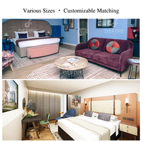 Ensemble de chambre d'hôtel moderne haut de gamme en bois, mobilier écologique personnalisé OEM/ODM pour suites d'hôtels 3 à 5 étoiles