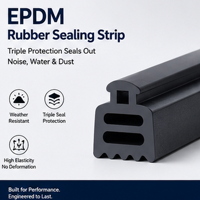Joint d'étanchéité en mousse EPDM irrégulière haute performance pour portes et fenêtres en verre fabriquées avec des profilés en aluminium