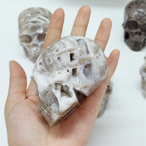 Kindfull pha lê nóng bán làm bằng tay bức tượng sphalerite với sáng bóng druzy hộp sọ cho món quà - Product Image 2