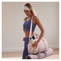 Sac de sport et de voyage matelassé de luxe en coton et nylon, résistant à l'eau, avec compartiment sec/humide séparé, grande capacité 30-40L