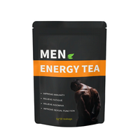 Sachets de thé aux herbes Ginseng & Baies de Goji pour hommes, 30 paquets, sans sucre, infusion froide, thé bien-être et énergétique, Jujube rouge, boisson quotidienne pour hommes