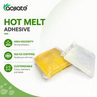 Colle thermofusible à haute viscosité, jaune et transparente, à effet destructeur puissant, pour sacs de courrier, colle thermofusible PSA