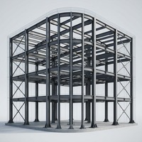 Bâtiment en acier préfabriqué professionnel à plusieurs étages pour bureaux modulaires