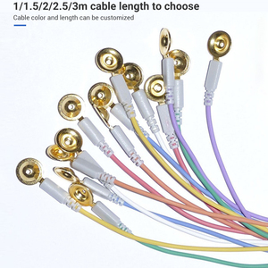 Đầy Màu Sắc Dây Dẫn Dùng Một Lần Cup Vàng Điện Cực Cáp Cho <span class=keywords><strong>Eeg</strong></span> <span class=keywords><strong>Emg</strong></span> - Product Image 6