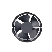 Ventilateur de refroidissement de cabinet en plastique 220V 22060 certifié ROHS, ventilateur axial à flux d'air avec roulement à billes, utilisation ODM OEM