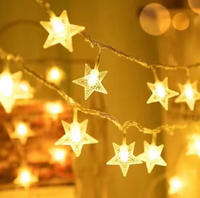 Funkelnde Feiertagsbeleuchtung LED Mond-Stern-Lampe Fenstervorhang-Licht IP44 Innen- und Außenbereich für Hochzeit Party Weihnachtsdekoration