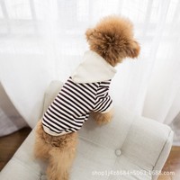 Nouveaux vêtements pour animaux de compagnie en coton rayé d'hiver, design classique, taille XXL, écologiques, pyjamas pour grands chiens, utilisables en toutes saisons