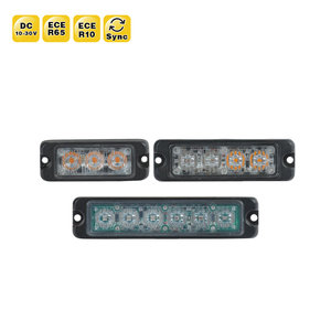 Dc12-24v 18W 6 <span class=keywords><strong>Led</strong></span> Xe tải khẩn cấp bề mặt xe gắn cảnh báo ánh sáng với màu hổ phách màu xanh đỏ chức năng nhấp nháy - Product Image 1