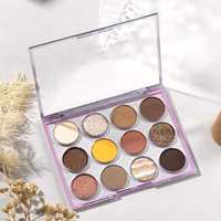 Palette de fards à paupières personnalisée, marque privée, fards à paupières hautement pigmentés