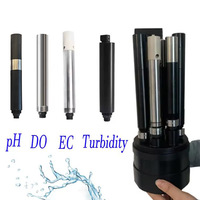 Capteur de qualité de l'eau multiparamètres Temp,PH,TSS,TDS,NH3,DO avec brosse de nettoyage automatique pour eau douce