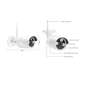 Biểu tượng tùy chỉnh 8 kênh 8CH không dây NVR POE <span class=keywords><strong>DVR</strong></span> XVR CCTV hệ thống Wifi Camera An Ninh Kit với 8 cái máy ảnh - Product Image 3