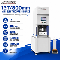 Presse plieuse électrique à double servo miniature 12T800mm avec une taille minimale de 3T200mm pour le pliage de tôles en acier au carbone de 1,8 mm
