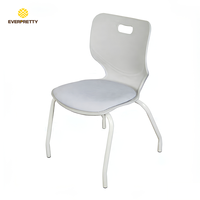 Chaise d'étude ergonomique en plastique pour étudiants, mobilier scolaire empilable, robuste et moderne, OEM ODM