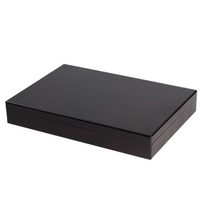 High Glassy Painting Red Wooden Texture Solid Wooden Gift Box Display Storage Wooden Box