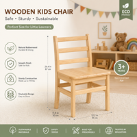 Ensemble de chaises en bois Montessori pour la maternelle, la garderie, les centres d'apprentissage et les chambres d'enfants