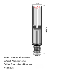 Dispositif auxiliaire de <span class=keywords><strong>lancer</strong></span> de précision à longue portée pour objets volumineux, rose, avec crochet de <span class=keywords><strong>lancer</strong></span> en U pour armes à feu et cannes à <span class=keywords><strong>pêche</strong></span> - Product Image 2