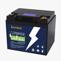 Batterie LiFePO4 à décharge profonde 12,8 V 50 Ah, remplacement de la batterie au plomb-acide, pour camping-car, marine, solaire, vente en gros