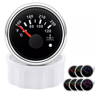 Ensemble de 6 jauges 85 mm, compteur de vitesse GPS 80 MPH, tachymètre 8000 tr/min avec capteurs étanches pour bateau, voiture, camion