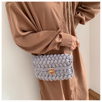 Nouveau design vente chaude mini personnalisé fait à la main tricoté à la main Kit tissé petit dames sac fourre-tout à bandoulière pour femmes filles