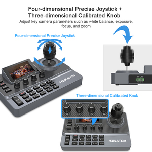 Bộ điều khiển máy ảnh PTZ với bàn phím điều khiển 4D cho phát trực tiếp nhà thờ, cuộc họp trực tuyến, Hỗ trợ các giao thức PELCO-D/P - Product Image 3