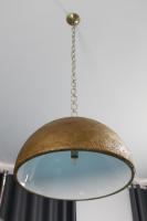 Lustre LED suspendu en forme d'hémisphère pour îlot de cuisine, plafond haut, maison moderne, salon et salle à manger, style Wabi Sabi YH