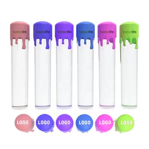 Logotipo personalizado colorido resistente a los niños sello concentrado botella de vidrio tubo tamaño King tubo con goteo tapa de silicona - Product Image 2